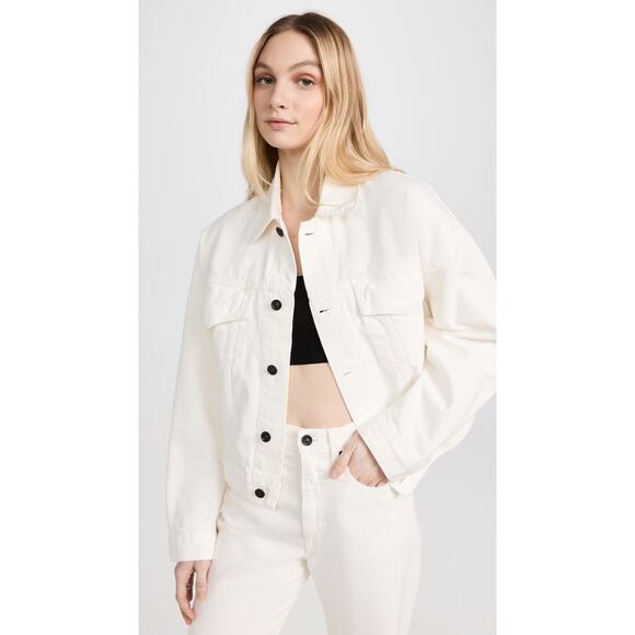 Slvrlake Detroit Trucker Jacket - Xs - White - Picture 1 of 6